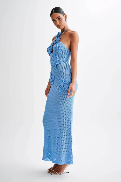 ROBE MAXI MELODY - BLEU