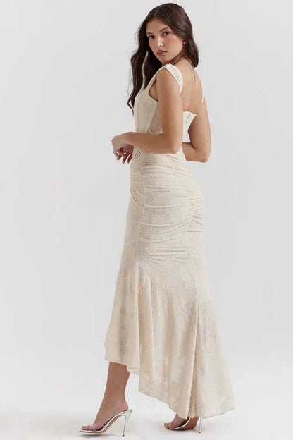 ROBE MIDI MOLLY - CRÈME 
