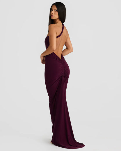 ROBE MAXI MELANI - MÛRE