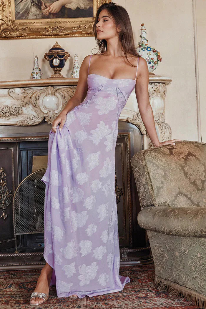 ROBE MAXI MYA - VIOLET CLAIR