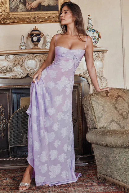 ROBE MAXI MYA - VIOLET CLAIR
