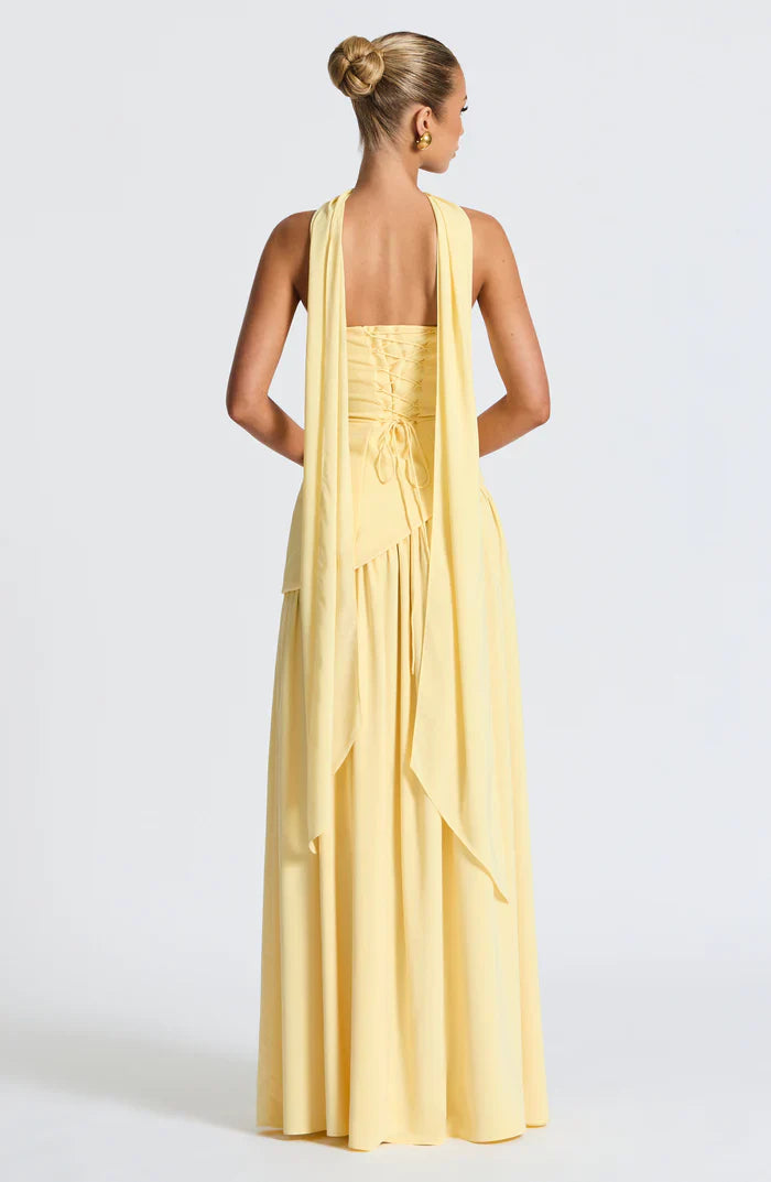 ROBE MAXI MALIYAH - JAUNE
