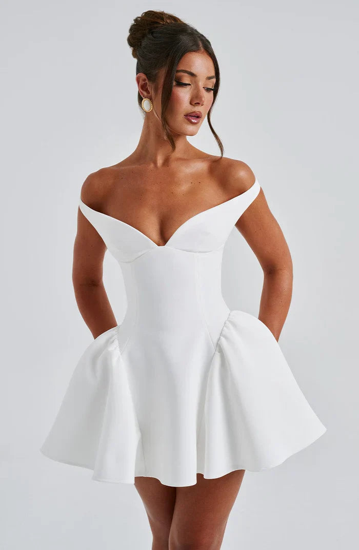ROBE MINI MARLA - BLANCHE