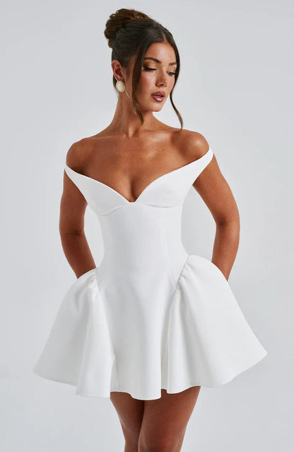 ROBE MINI MARLA - BLANCHE