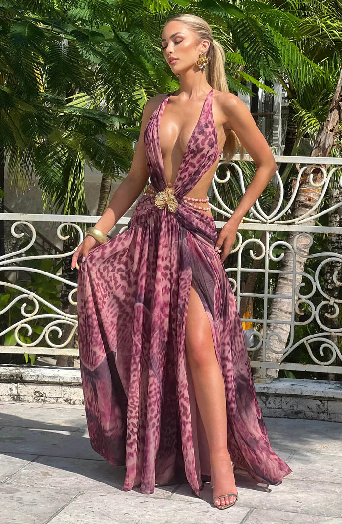 ROBE MAXI INDIANNA - VIOLET