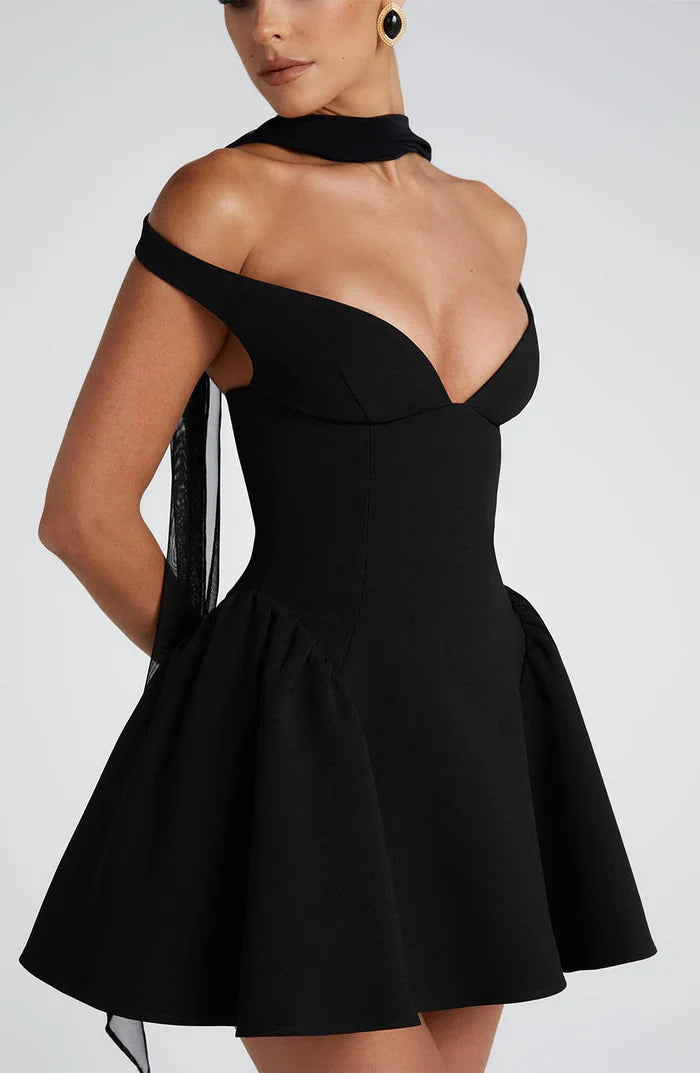 ROBE MINI MARLA - NOIRE