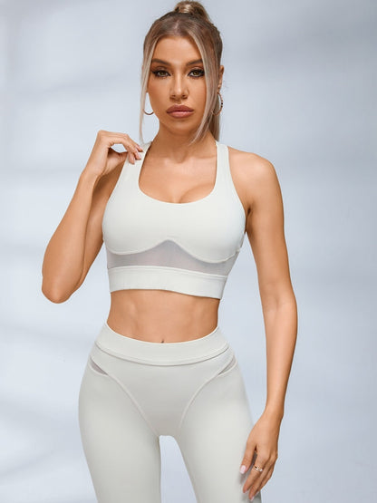 ZASUWA Female Sexy Sheer Mesh Sports Bras