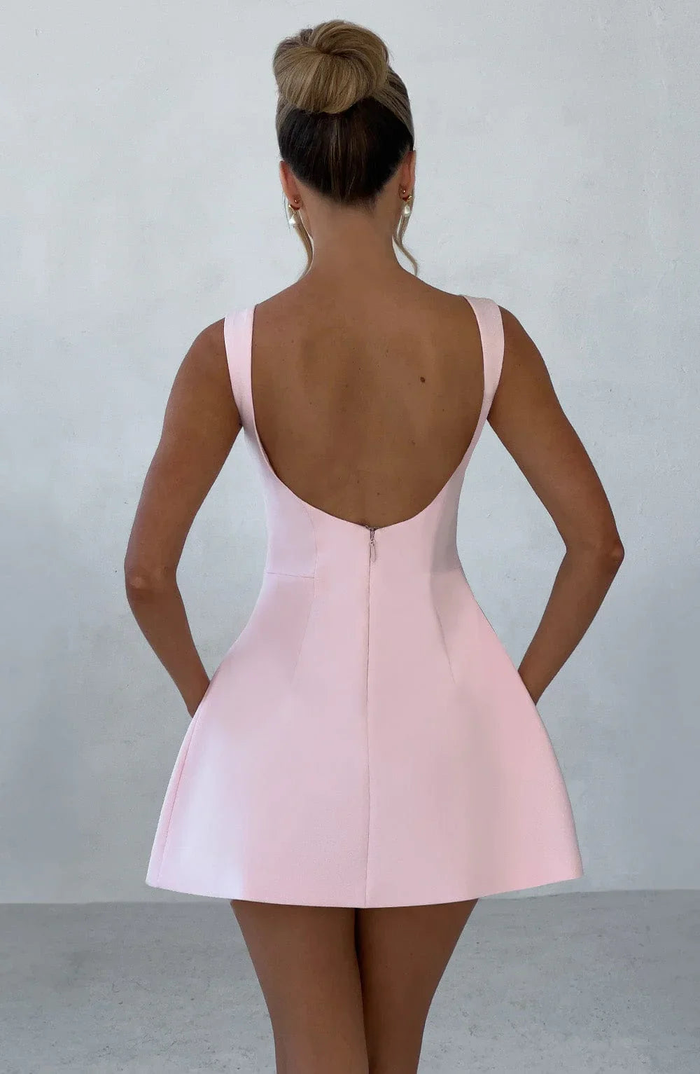 ROBE MINI DOS NU LILA - ROSE