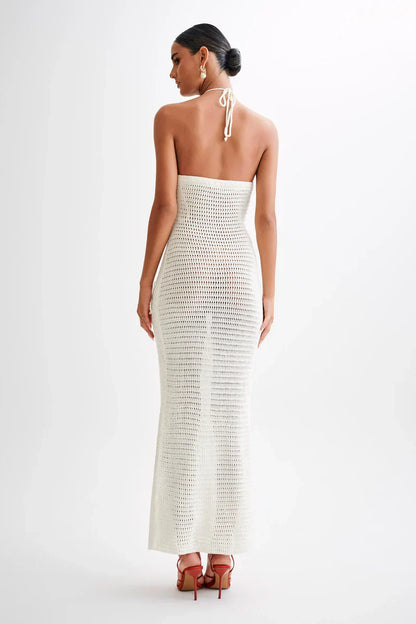 ROBE MAXI MELODY - BLANCHE