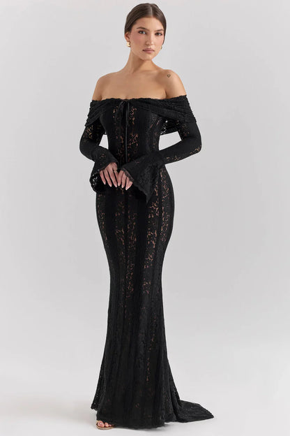 ROBE MAXI JULIETTE - NOIRE