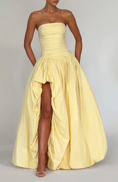 ROBE MAXI JILIAN - JAUNE