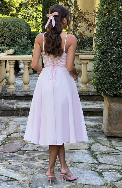 ROBE MIDI MARIELLA - ROSE