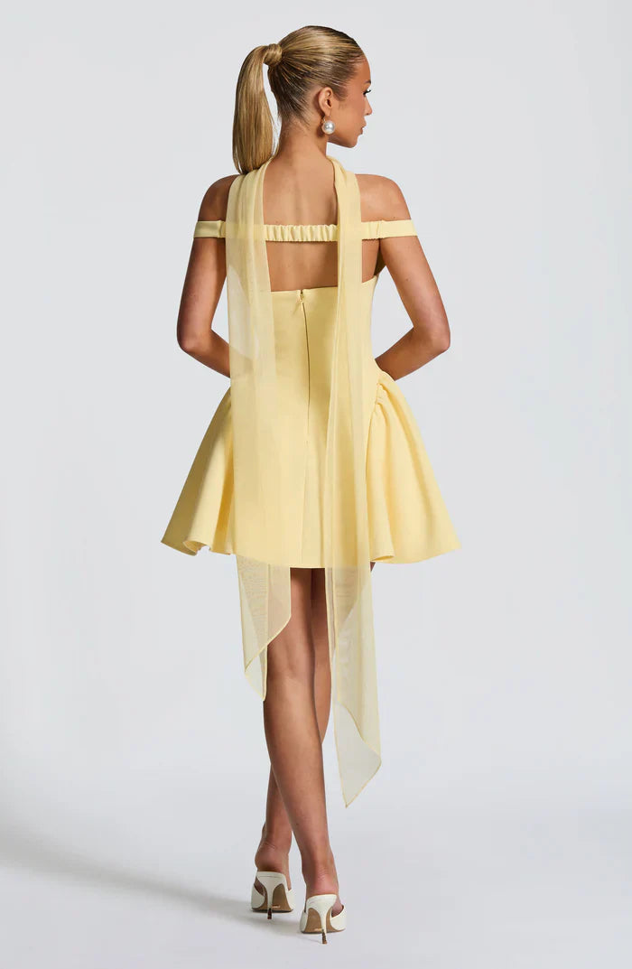 ROBE MINI MARLA - JAUNE 