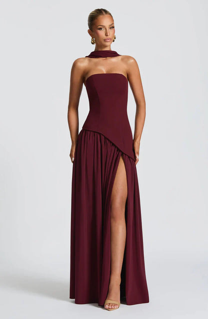 ROBE MAXI MALIYAH - BORDEAUX