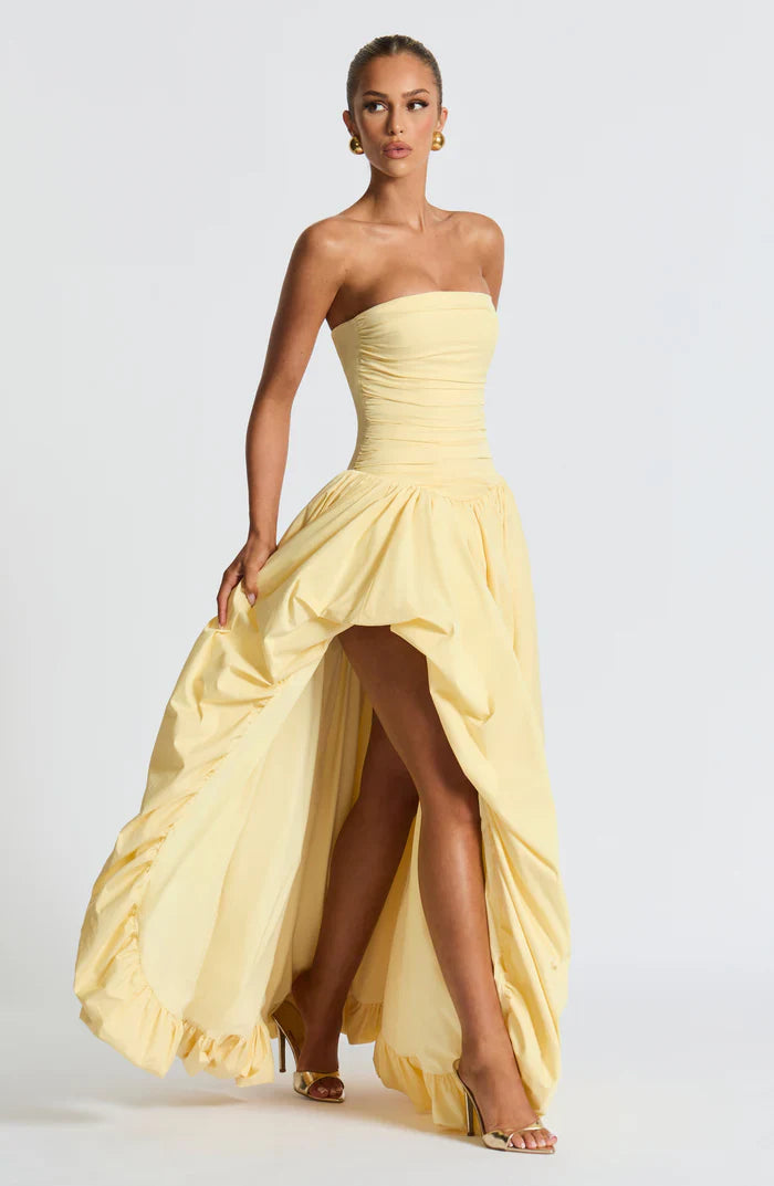 ROBE MAXI JILIAN - JAUNE