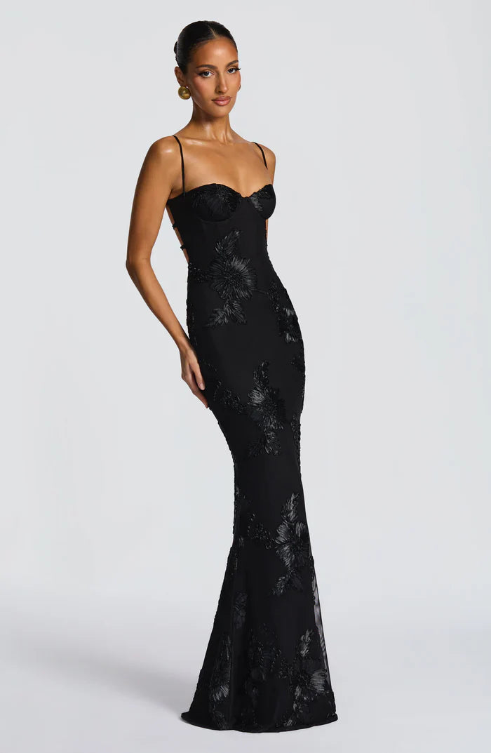 ROBE MAXI NEFERTITI - NOIRE