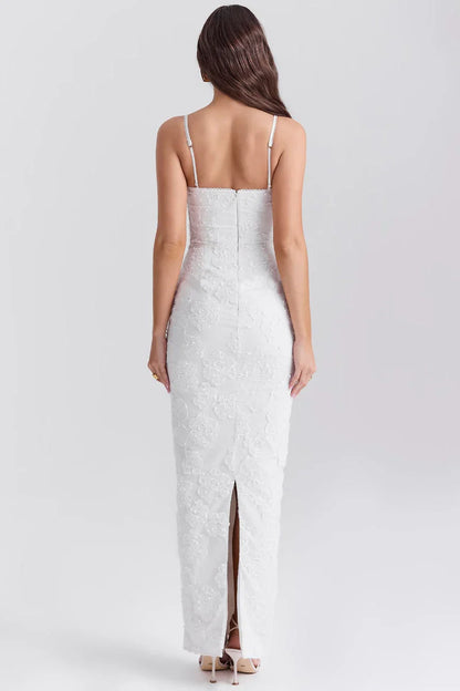 ROBE MAXI LYRA - BLANCHE