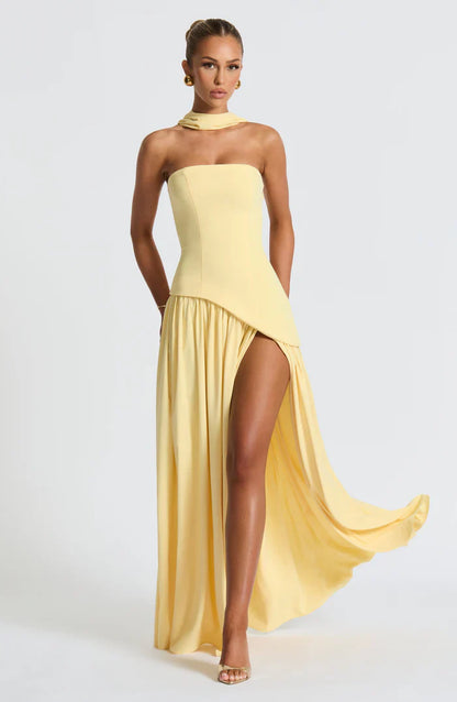 ROBE MAXI MALIYAH - JAUNE