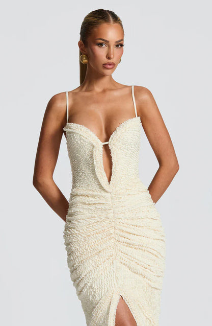 ROBE MAXI LYSANDRA - BLANCHE