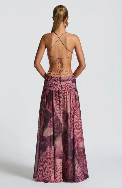 ROBE MAXI INDIANNA - VIOLET