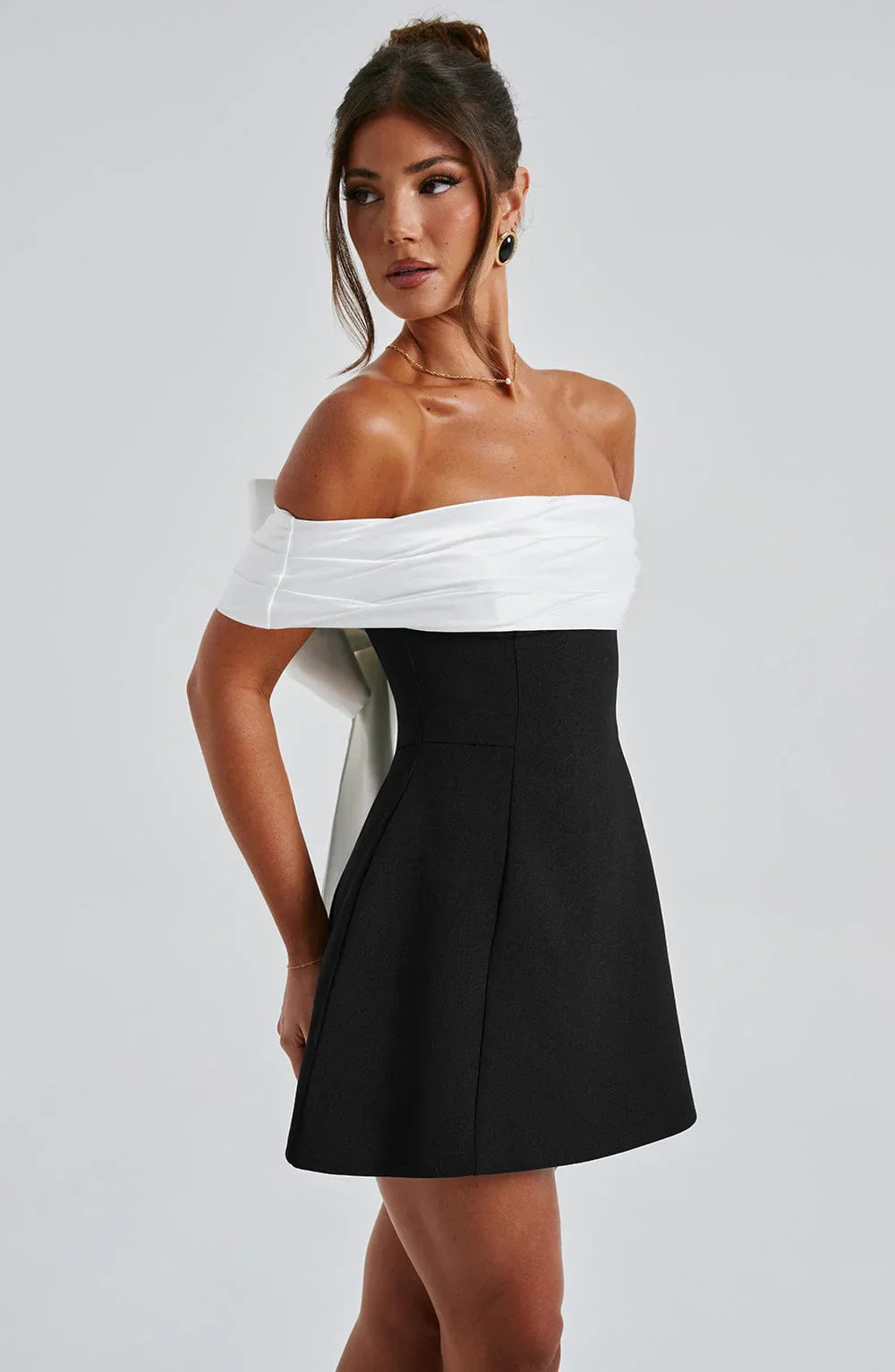 ROBE MINI NOIR BLOOM - NOIR 
