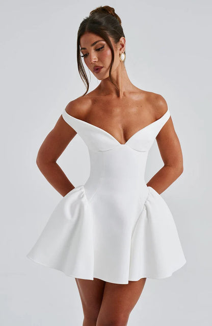 ROBE MINI MARLA - BLANCHE
