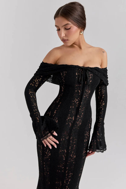 ROBE MAXI JULIETTE - NOIRE