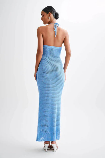 ROBE MAXI MELODY - BLEU