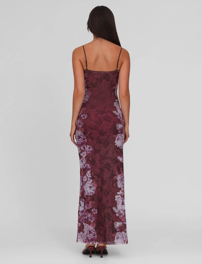 ROBE MAXI JULIANNA - MARRON