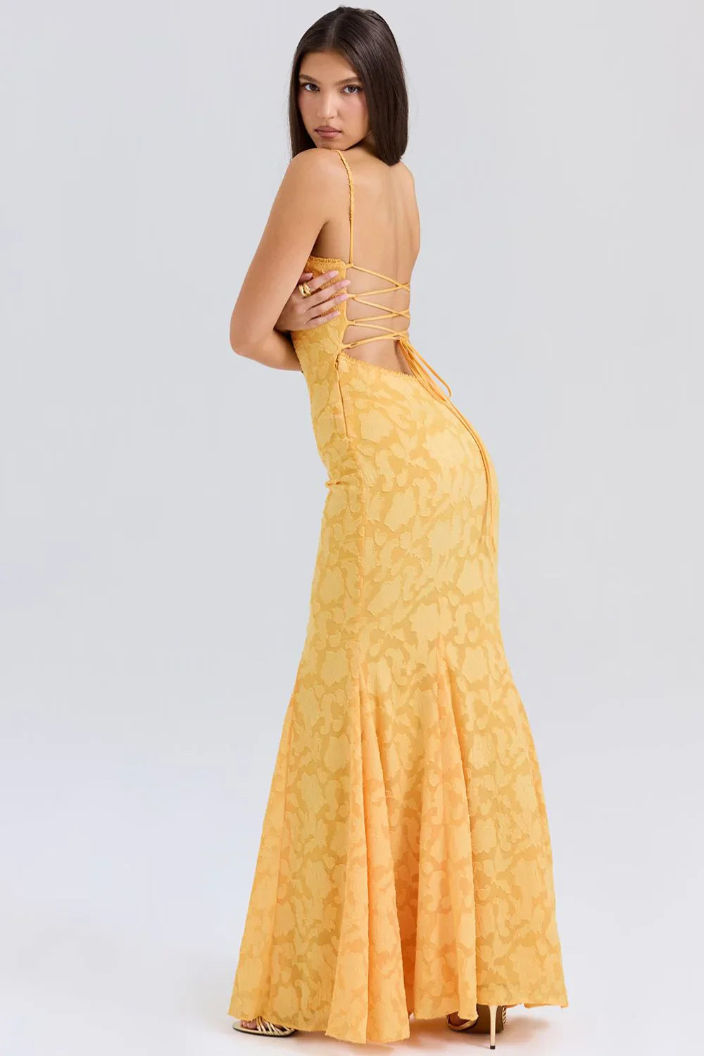 ROBE MAXI JUNIPER - JAUNE