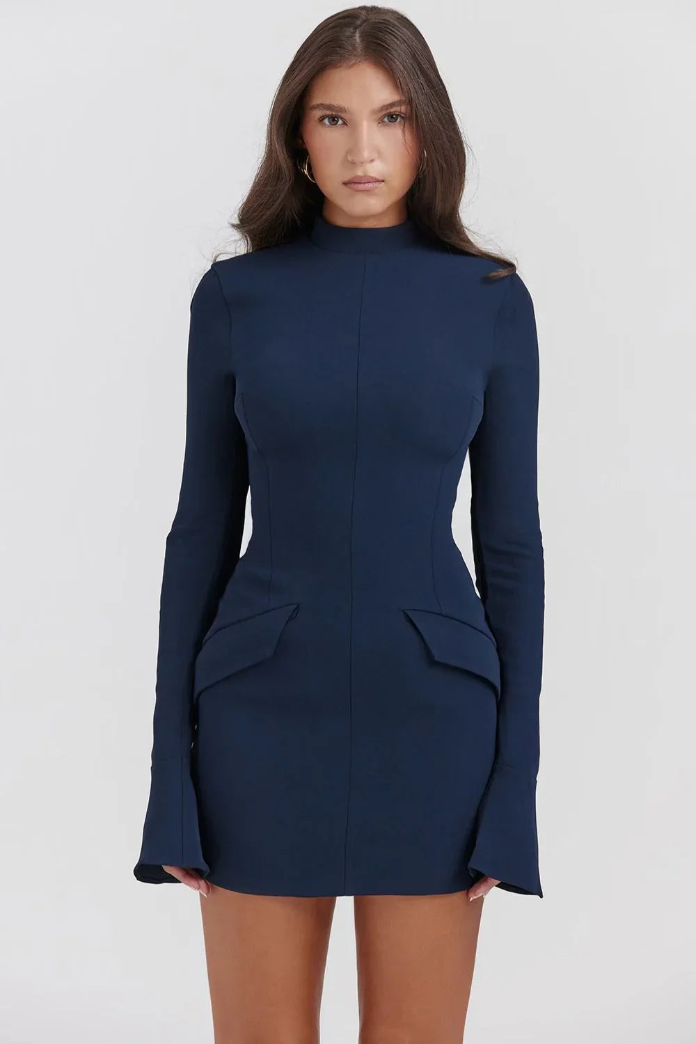 ROBE MINI JADE - BLEU MARINE