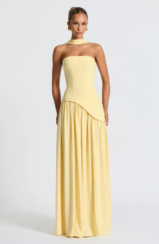 ROBE MAXI MALIYAH - JAUNE