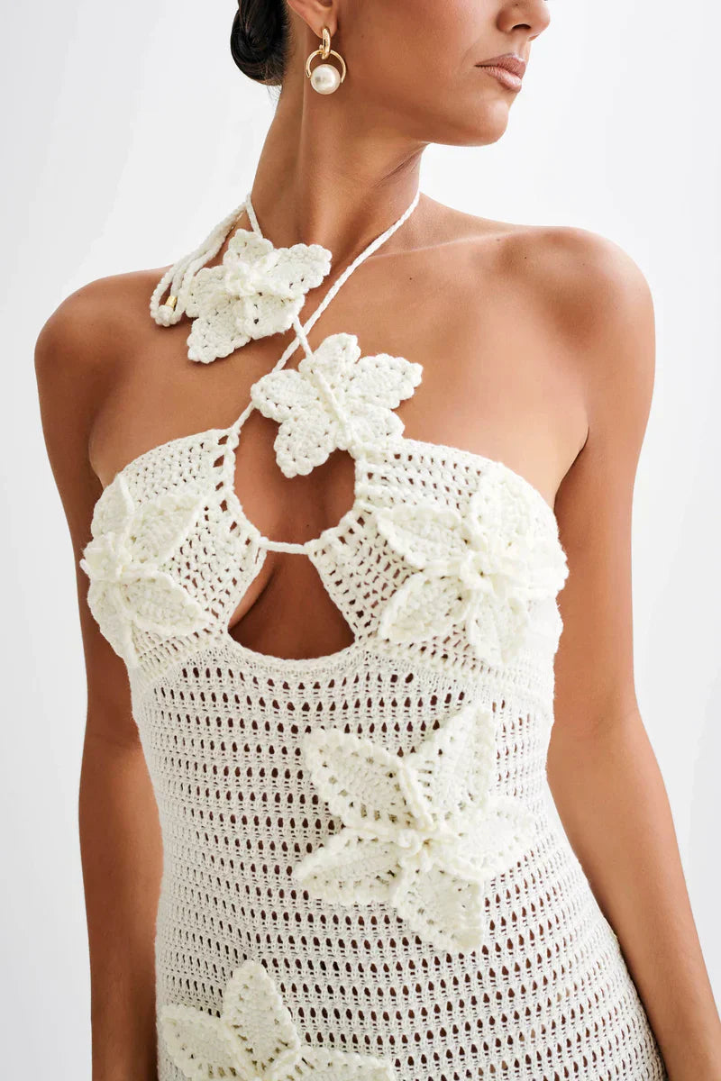 ROBE MAXI MELODY - BLANCHE