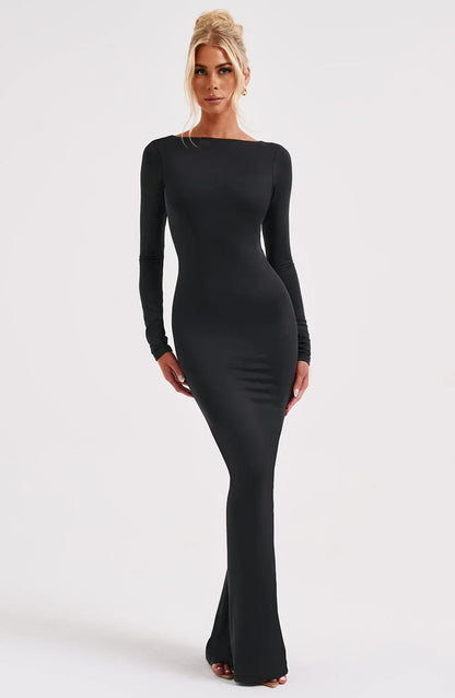 ROBE MAXI MILA - NOIRE