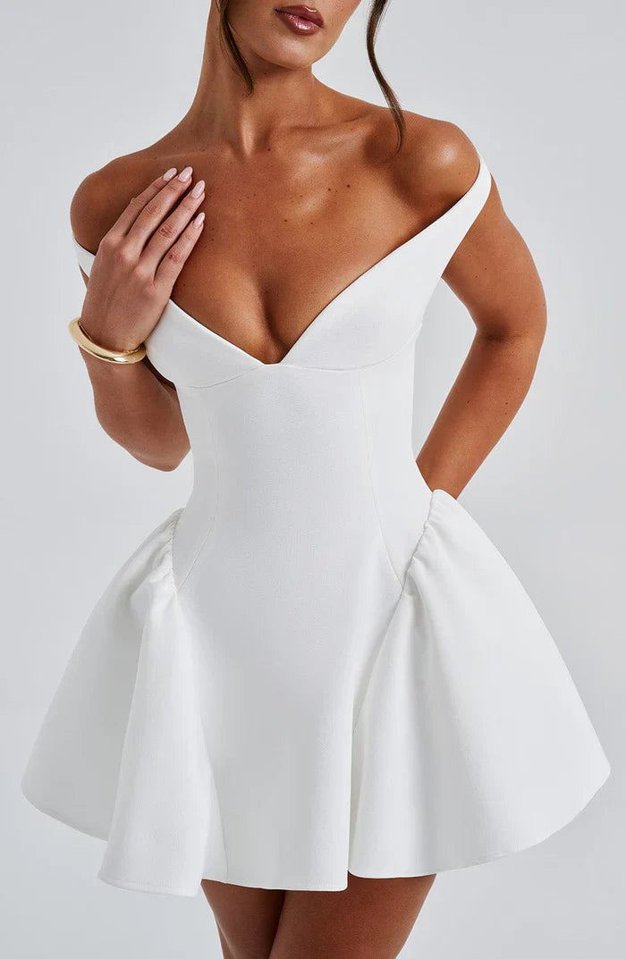 ROBE MINI MARLA - BLANCHE