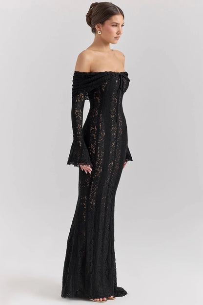 ROBE MAXI JULIETTE - NOIRE