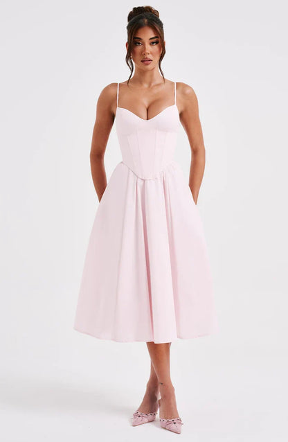 ROBE MIDI MARIELLA - ROSE