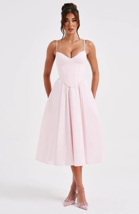 ROBE MIDI MARIELLA - ROSE