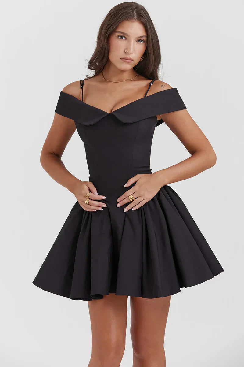 ROBE MINI ISLA - NOIRE