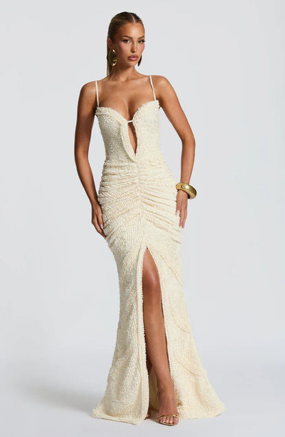 ROBE MAXI LYSANDRA - BLANCHE