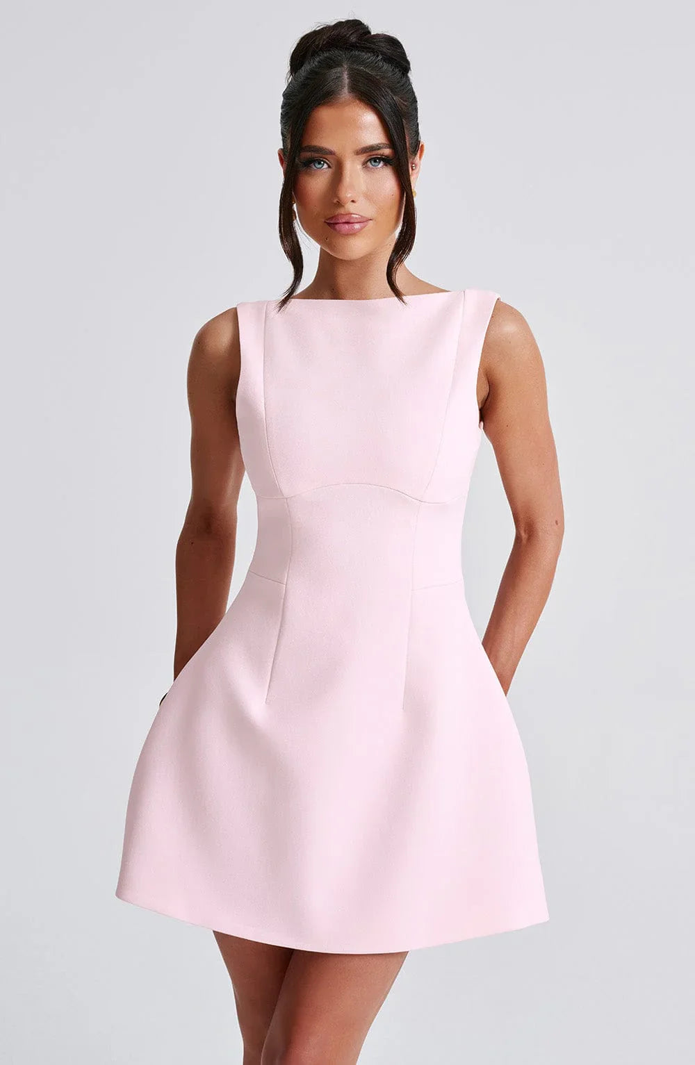 ROBE MINI DOS NU LILA - ROSE
