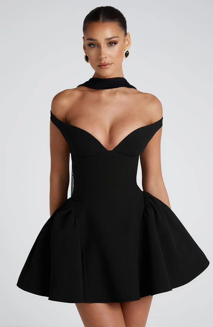 ROBE MINI MARLA - NOIRE