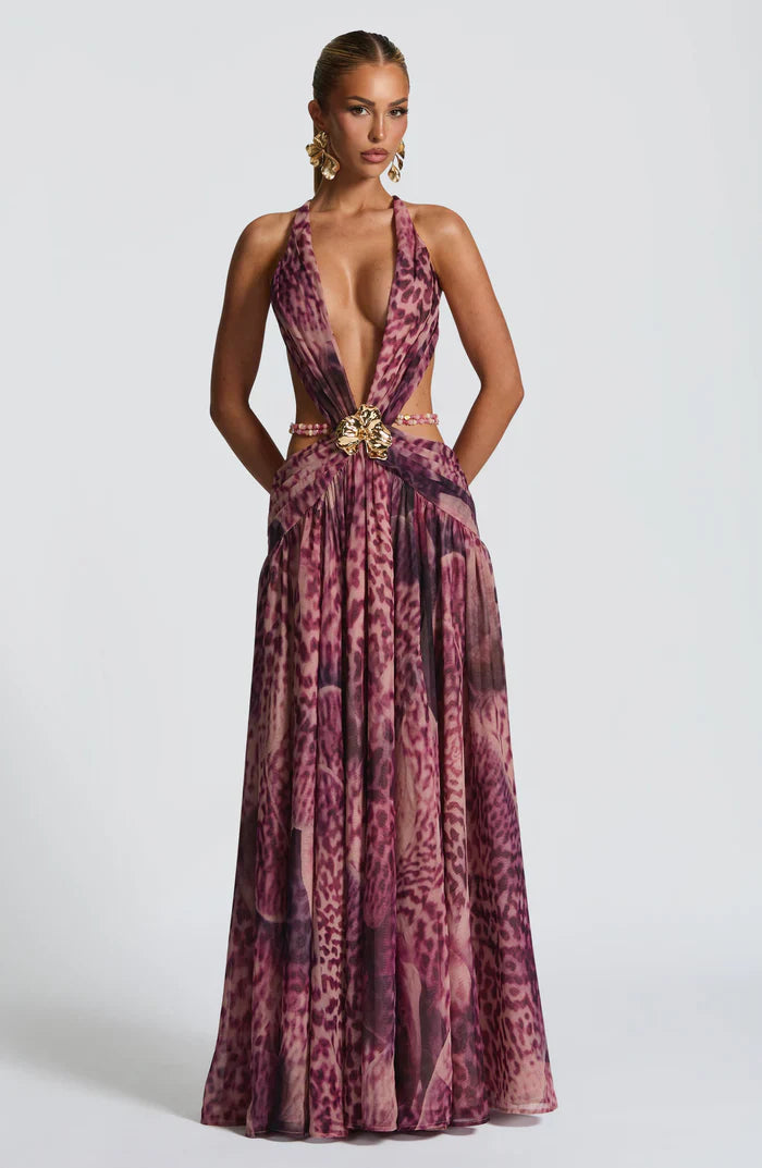 ROBE MAXI INDIANNA - VIOLET