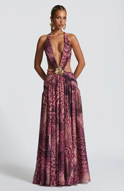 ROBE MAXI INDIANNA - VIOLET