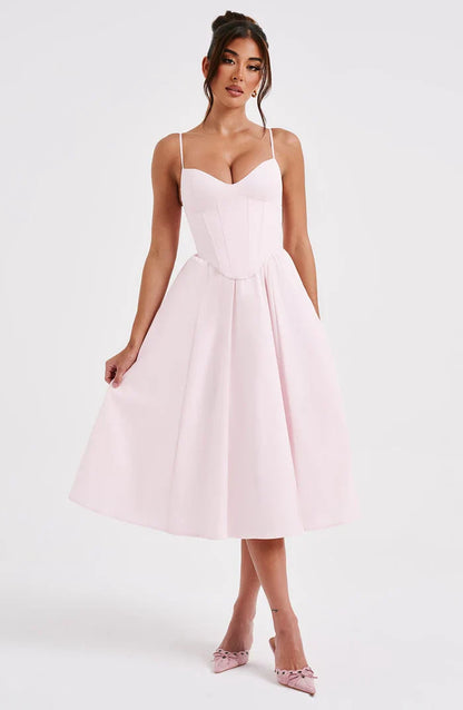 ROBE MIDI MARIELLA - ROSE