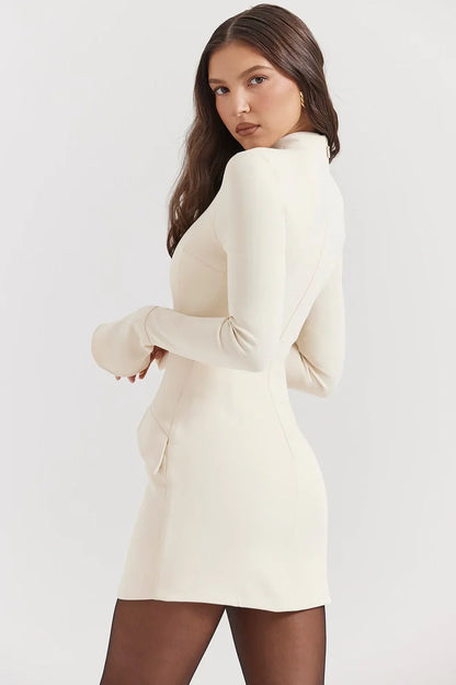 ROBE MINI JADE - CRÈME