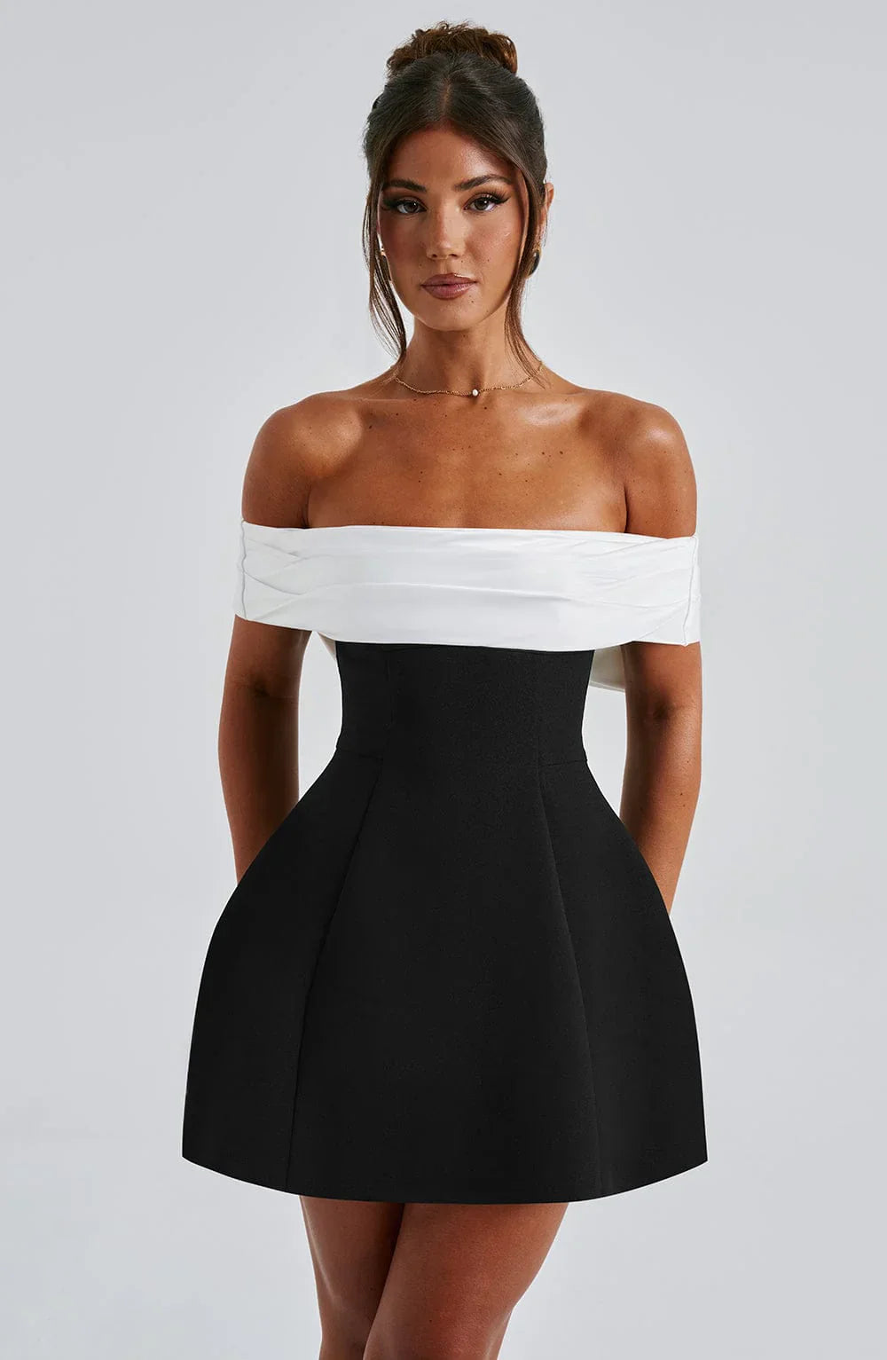 ROBE MINI NOIR BLOOM - NOIR 