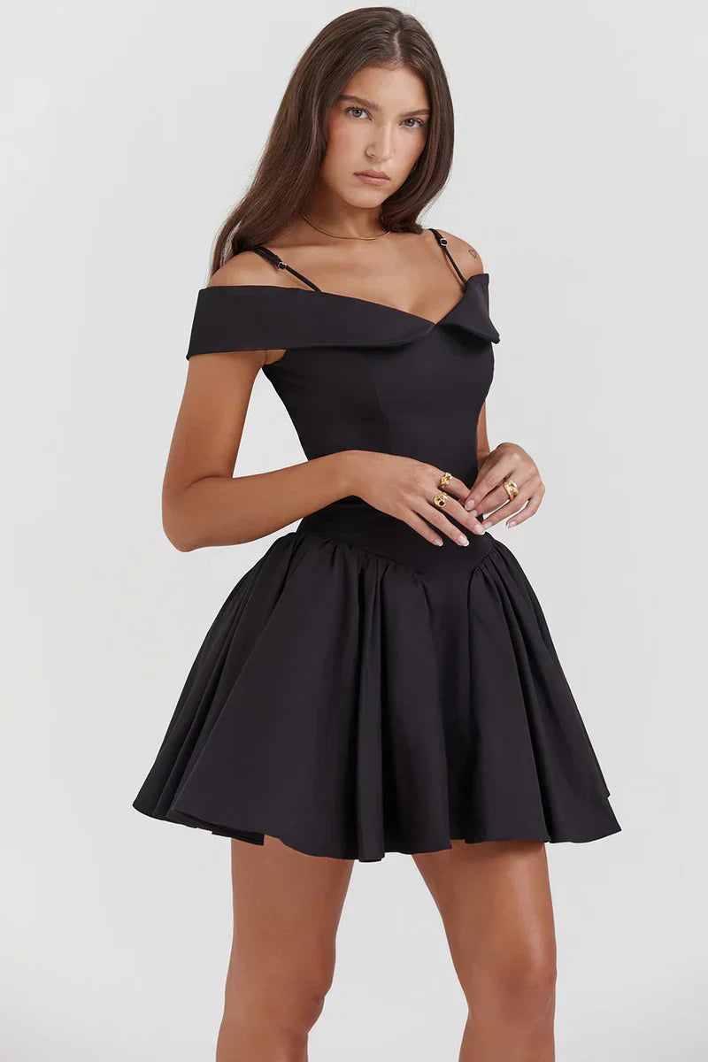 ROBE MINI ISLA - NOIRE