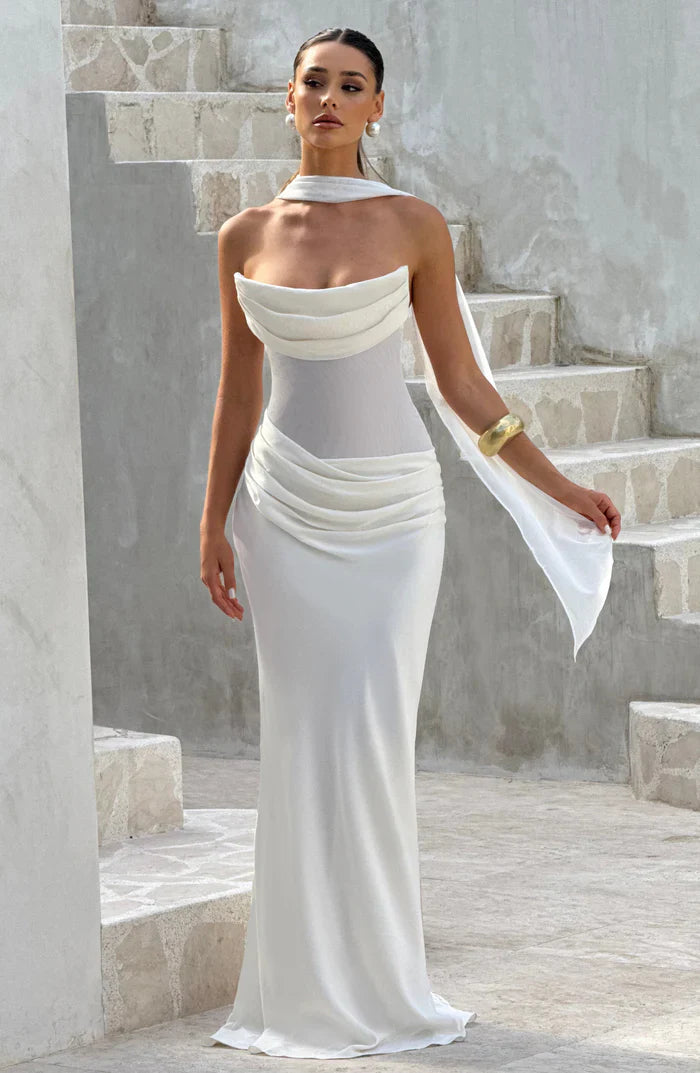 ROBE MAXI LIORA - BLANCHE