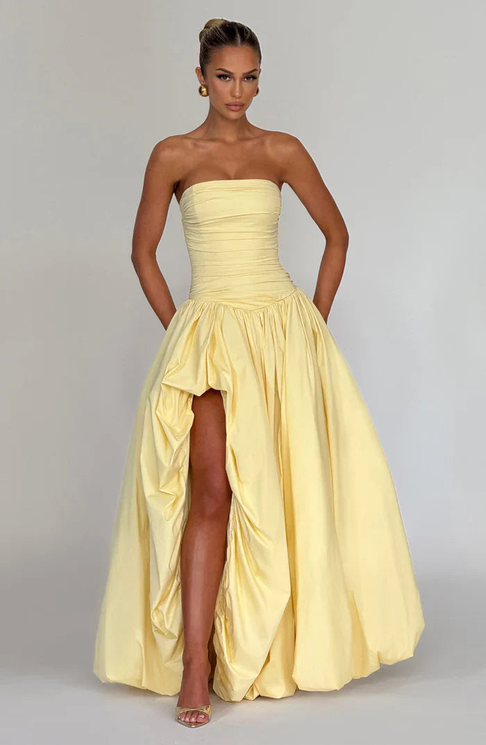 ROBE MAXI JILIAN - JAUNE